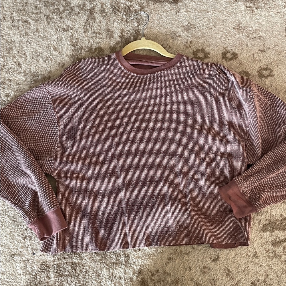 Nike Mauve Textured Knit Top